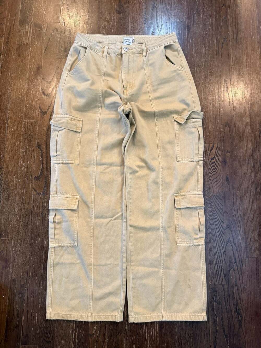 Princess Polly Lockley Baggy Wide Leg Cargo Jeans Sz 8